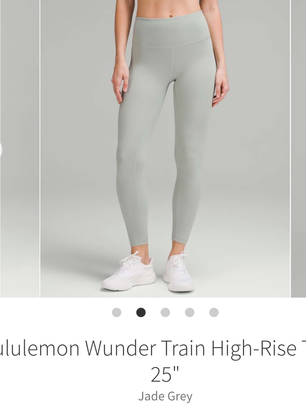 lululemon athletica Wunder Train High-Rise Leggings in Jade Grey